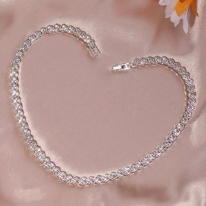 Rhinestone choker necklace